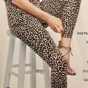 CAbi Leopard Print Joggers XS | Modal Blend | Pockets Front & Back